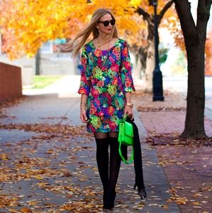 Anthropologie HD in Paris floral dress size M